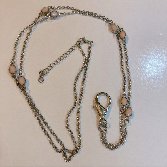 Silver Tone Lanyard by Paparazzi for ID Badge, Keys or Other - Picture 3 of 4